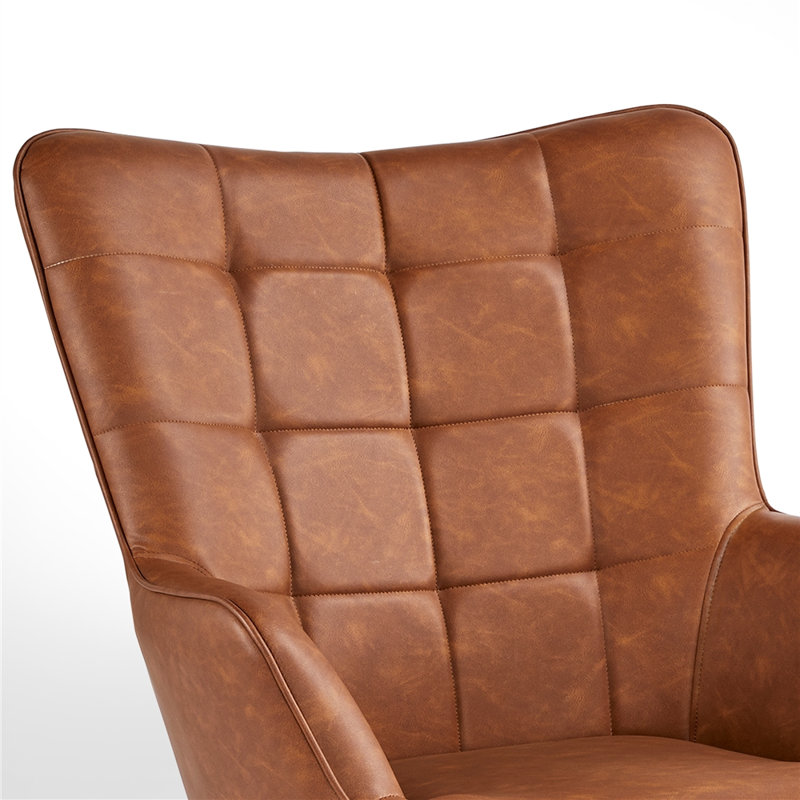 Steelside™ Aichele 28''W x 31.3''D Faux Leather Wingback Steelside™ Aichele 28''W x 31.3''D Faux Leather Wingback